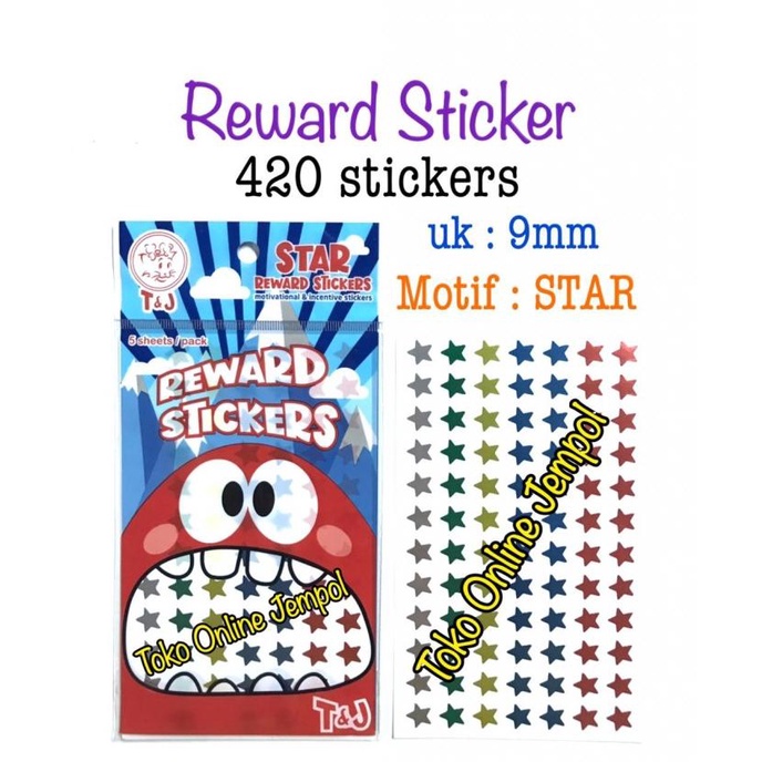 

Reward Sticker Tom n Jerry stiker label warna apresiasi anak