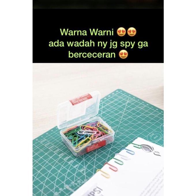 

WARNA Paper Clips 29mm DELI 0024 bookmark Klip Kertas ATK1004DL
