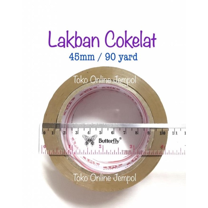 

Lakban BESAR SKS 45mm plakban 90 yard coklat bening kualitas bagus