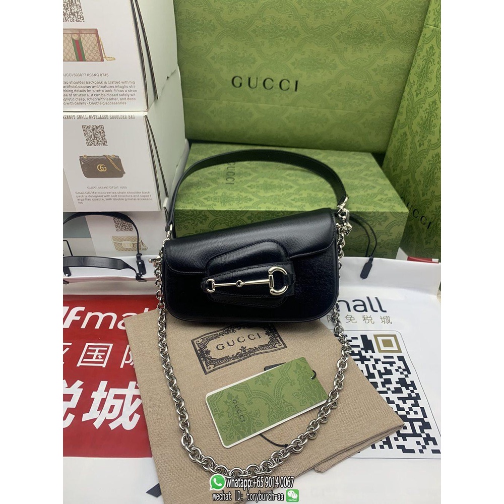 latest version Gucci horsebit 1955 mini underarm baguette flap messenger daily essentials holder