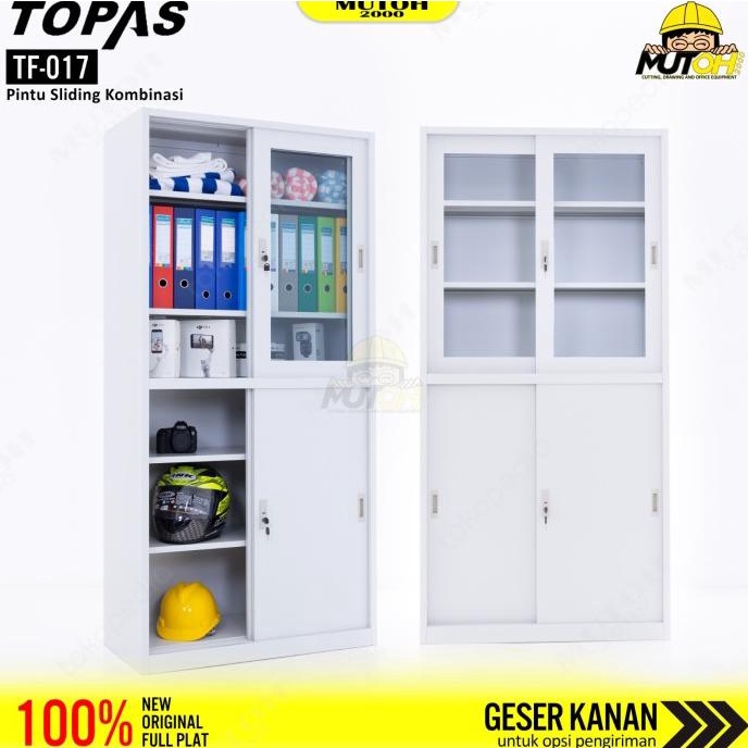 

Topas Tf-017 Lemari Arsip Besi Pintu Kombinasi Sliding Pengiriman Cepat