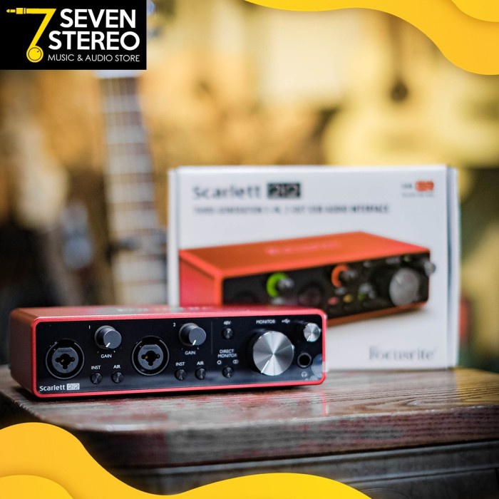 Focusrite Scarlett 2i2 3rd Gen USB Audio Interface - Soundcard Recordi