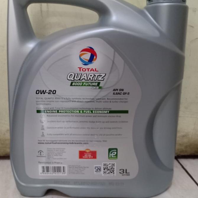 Paket Oli Total SAE 0W-20 FS 3L + Filter Oli Agya/ Ayla/ Calya/ Sigra