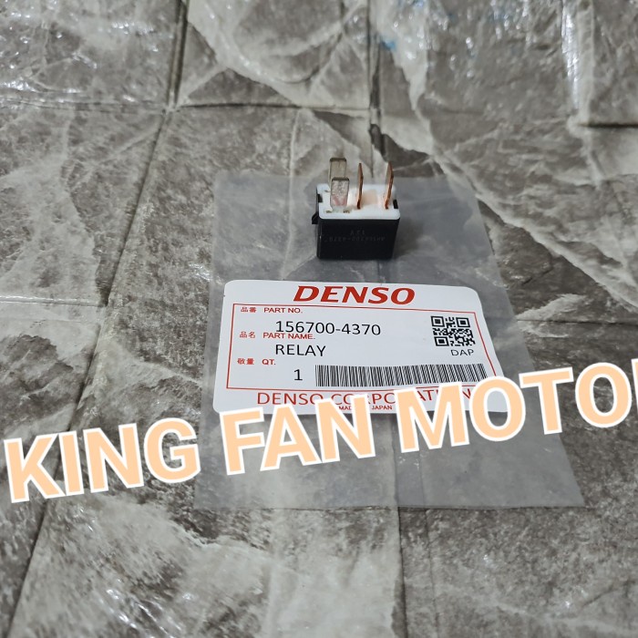 Relay Denso Kaki4 12Volt Asli Hitam Thailand Best