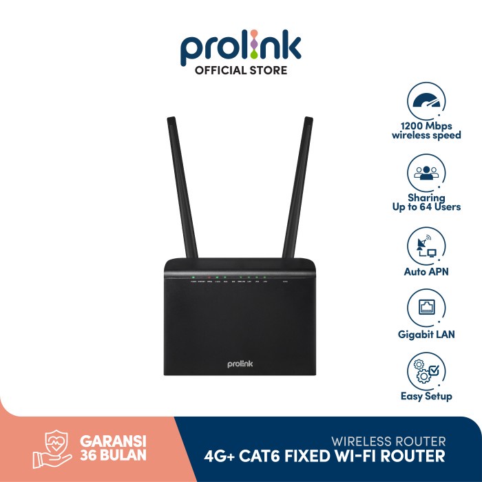 PROLINK SIM 4G LTE UNLOCK FIXED LINE MODEM WIFI ROUTER CAT 6 DUAL BAND