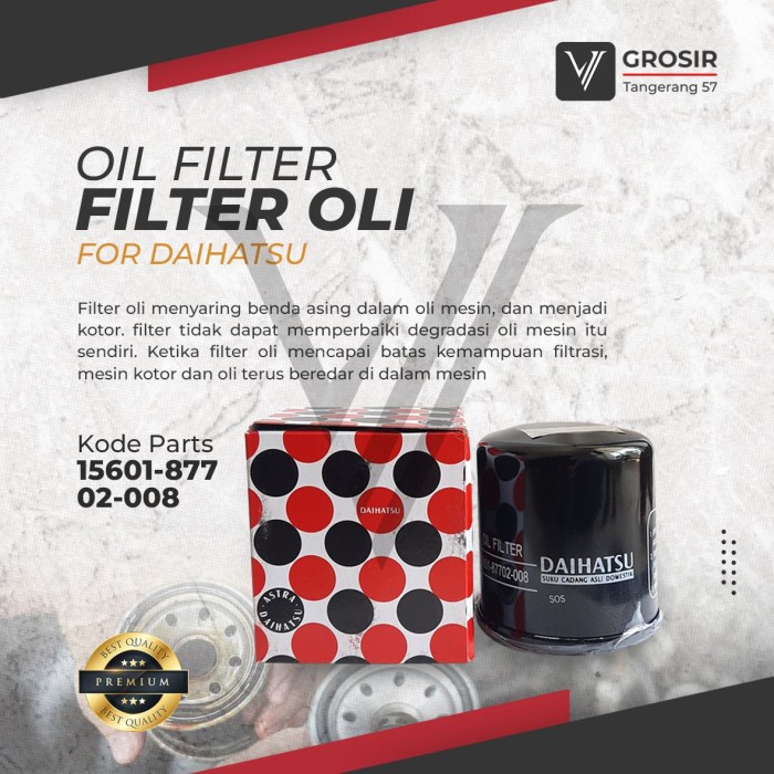 Filter Oli Avanza Xenia Veloz Yzzt1008 Oil Filter Mobil Saringan Best
