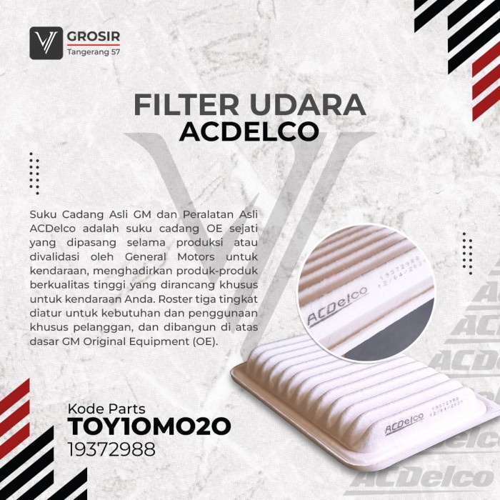 Saringan Filter Udara Voxy Nav1 2010-2016 Acdelco 2988 Original Best