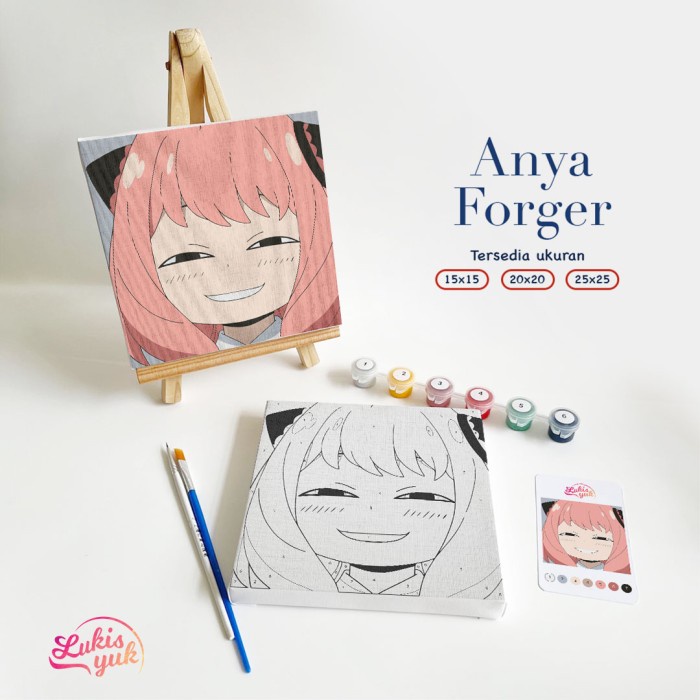 

ANYA FORGER (SPY X FAMILY) - PAINT BY NUMBERS KIT - BY LUKISYUK ORIGINAL TERBARU