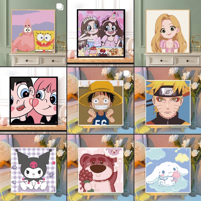 

Diy Color By Number Karakter Kartun Anime