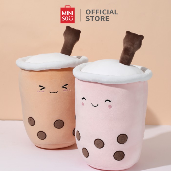 Terbaru Miniso Boneka Boba Lucu Mainan Mewah Boba Milk Tea Lembut Boneka Anak