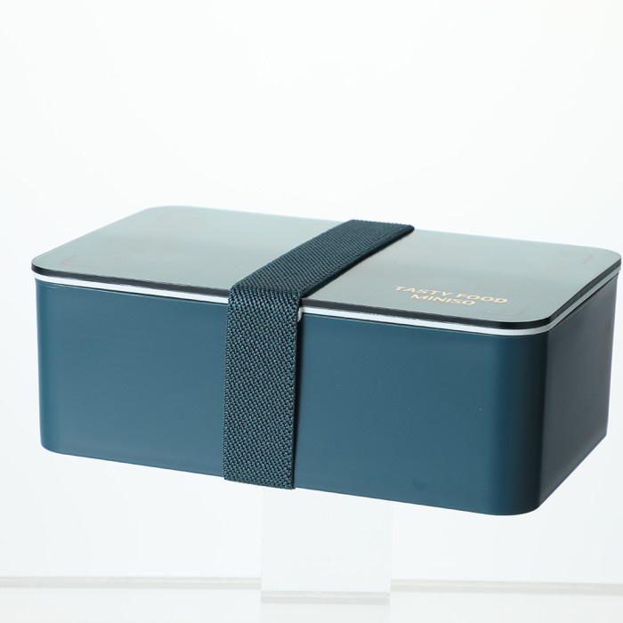 Terbaru Miniso Kotak Makan 1000Ml + Sendok Garpu Lunch Box Tempat Besar Bento