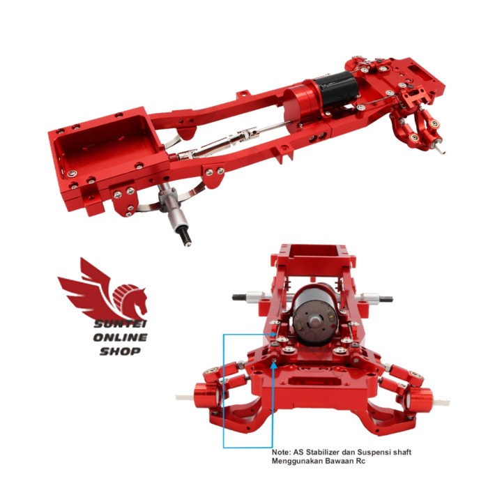 ✅Sale Wpl D12 D42 Upgrade Metal Cnc Frame Full Kit With Motor 370 Berkualitas
