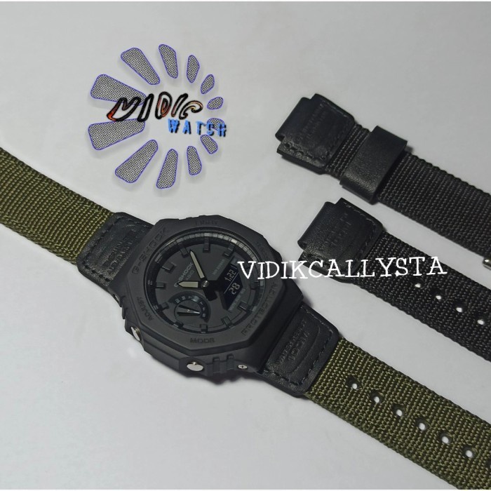 Strap Nylon Canvas Tali Casio G-Shock Ga2100 Ga-2100 Ga 2100 Original