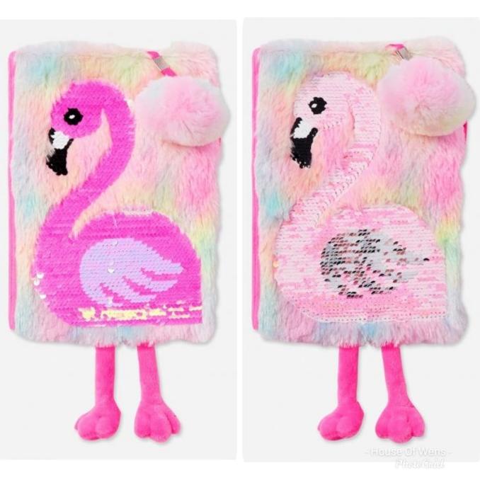 

Justice Flaminggo Sequin Diary Include Pen - Buku Catatan Justice Stok Terbatas