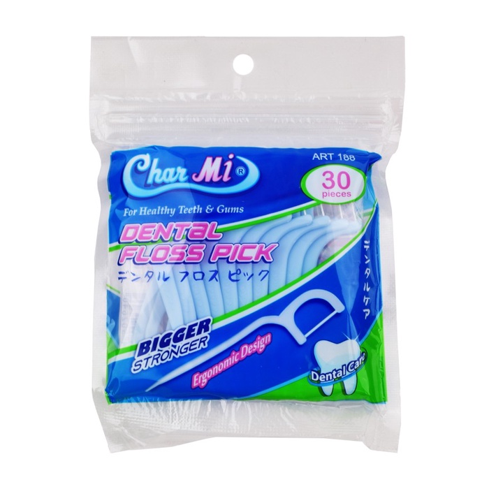 

Gratis Ongkir Tusuk Gigi + Benang Charmi 188 Isi 30 Pcs Dental Floss Pick