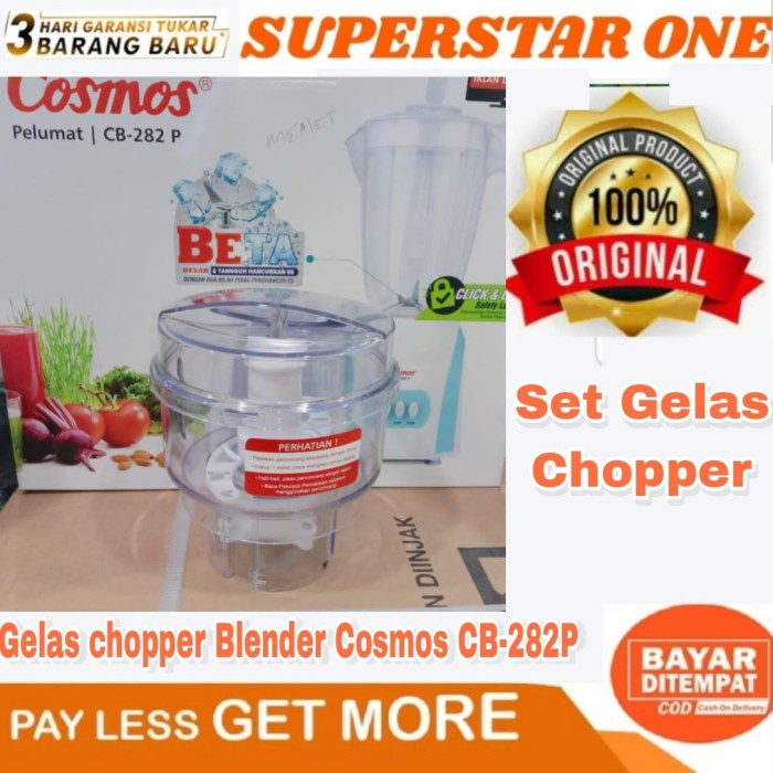 Gelas Chopper Blender Cosmos CB-282P Set Gelas Chopper CB 282P