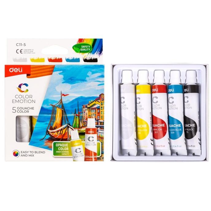 

TERLARIS DELI CAT GOUACHE CAT GUAS CAT AIR BURAM 5 WARNA 12ml KOTAK EC11-5