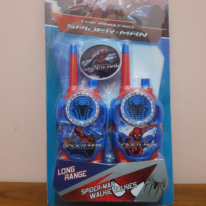 Mainan Walkie Talkie Spiderman - Mainan Ht Walkie Talkie