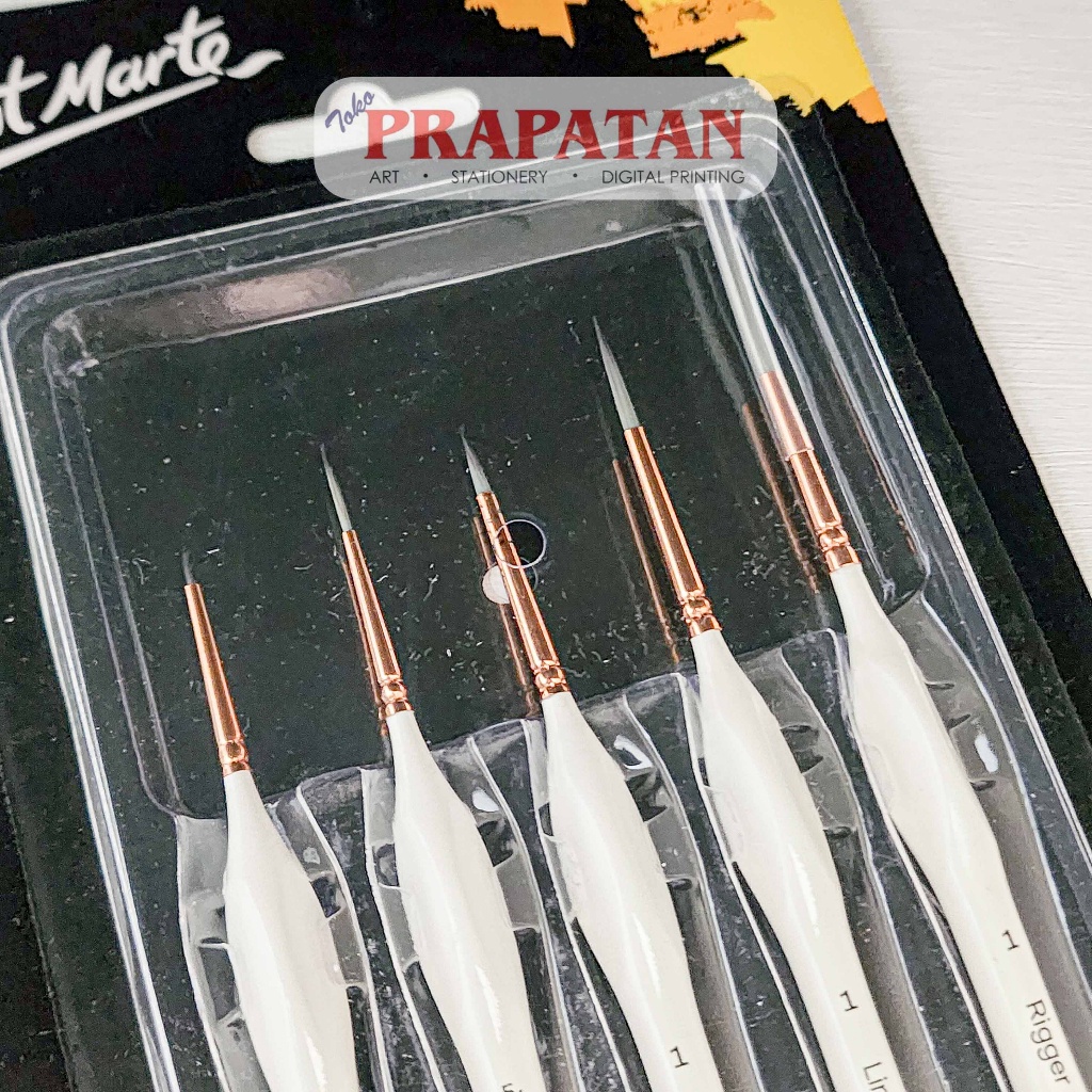 

Mont Marte Detail & Liner Brush Set 5Pcs Paint Brush Set