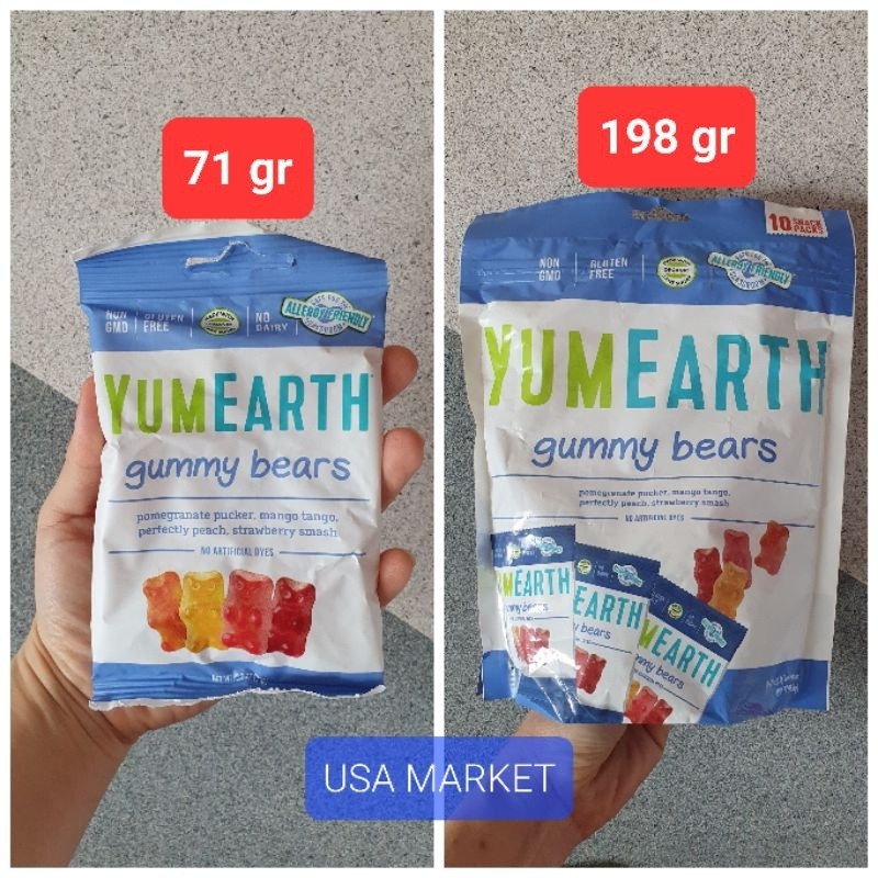 

Yumearth Gummy Bear Permen Gummy 71 Gr & 198 Gr Usa