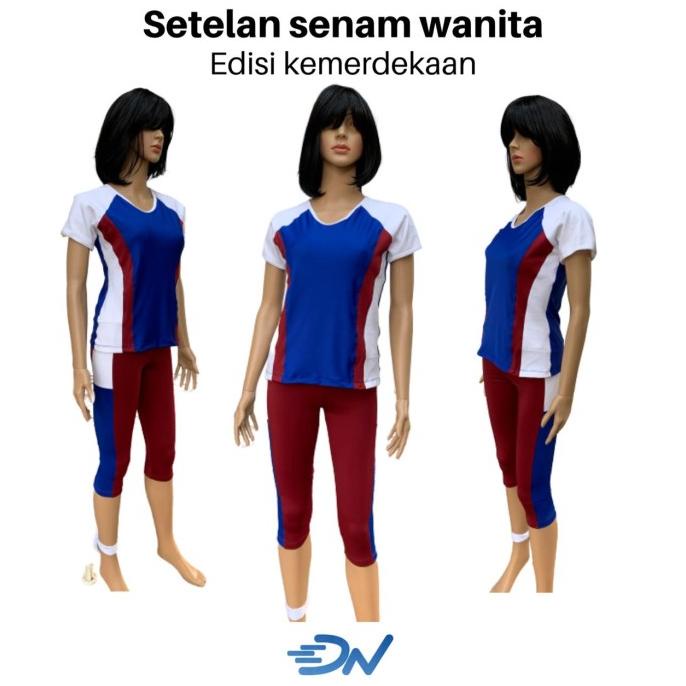 Set Baju Senam Aerobik Olahraga Wanita Jumbo
