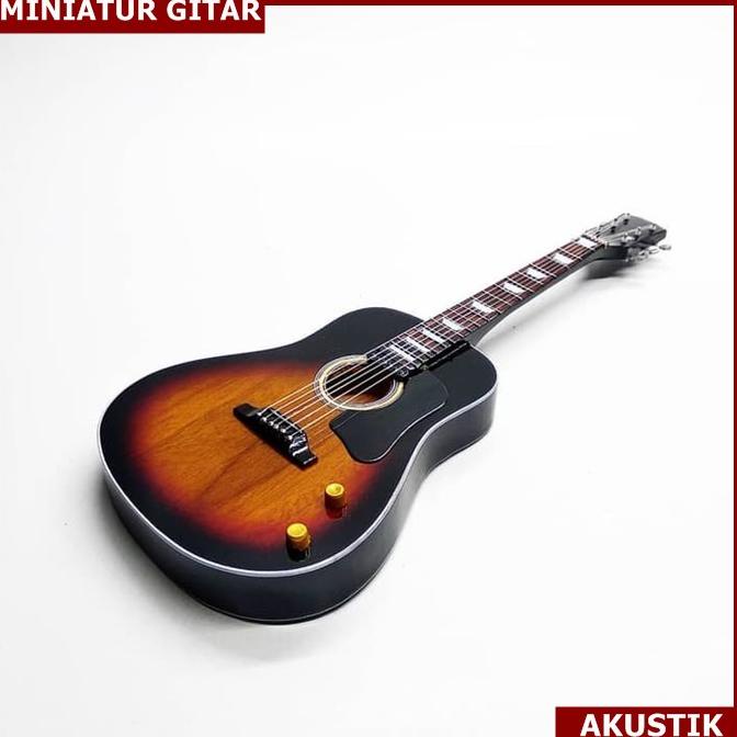 Murah Miniatur gitar akustik sunburst miniatur gitar akustik MINIATUR GITAR termurah BisaCOD
