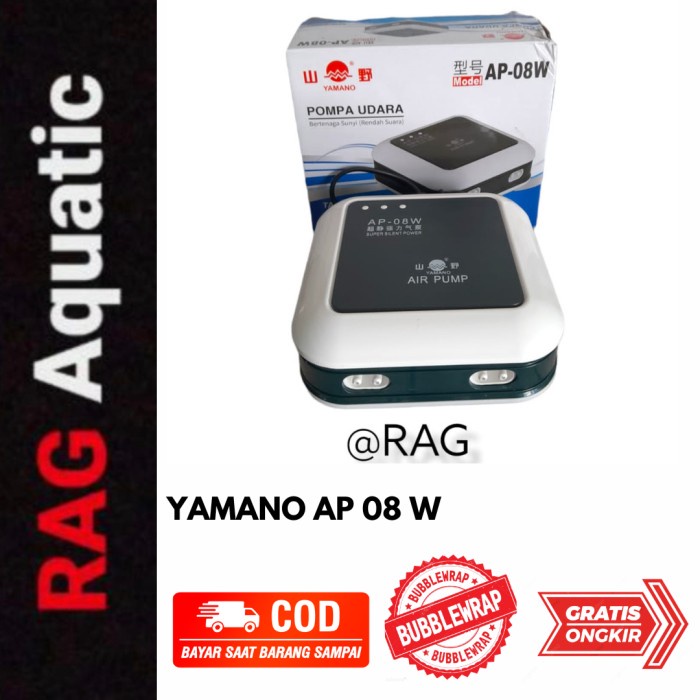 Yamano ap-08w mesin air pump aerator ap 08 4 lubang ap08 aquarium