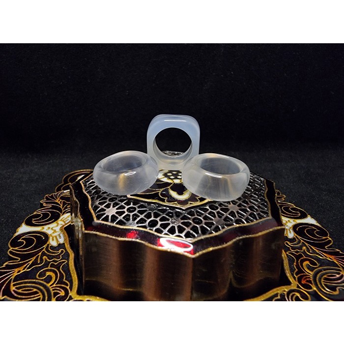 [Baru] Batu Akik Ice Running Ring Gelang Tibet Healing Stone 10.5Mm E784 Terbatas