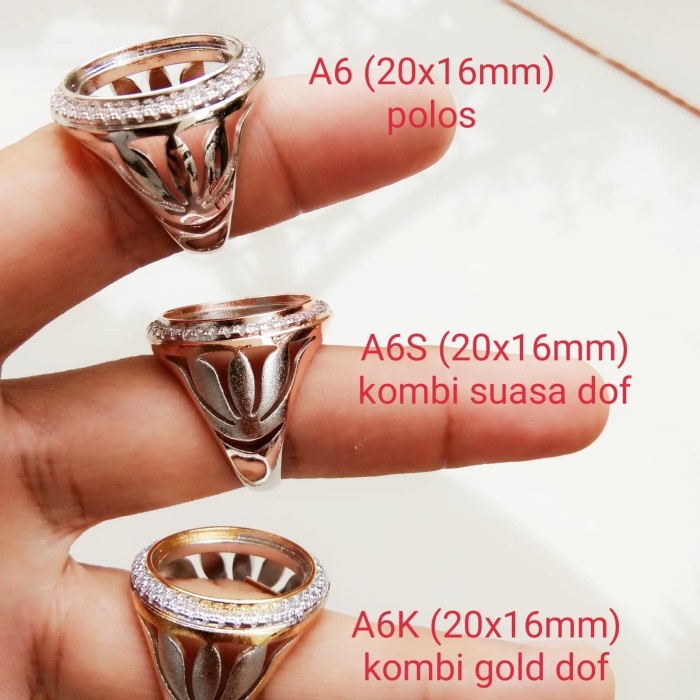 [Baru] Ring Cincin Perak Hongkong Silver 925 Kode A6 Terbatas