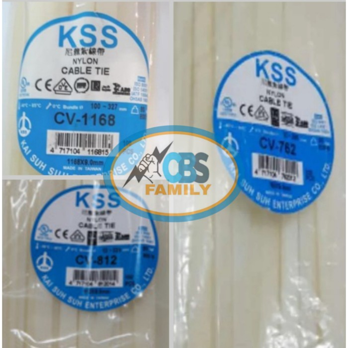 

[COD] Kss Cable Tie 812X9Mm Cv812 / Insulok Kabel Ties 812X9Mm Putih Terbatas