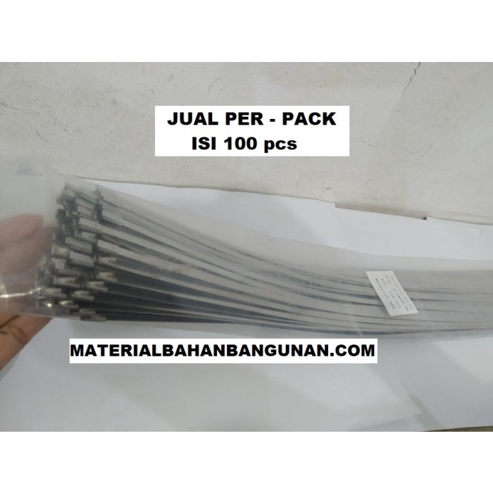 

[COD] Per 100 Pcs Cable Ties Full Stainless 4.6 X 700 Mm Tali Tis Anti Karat Terbatas