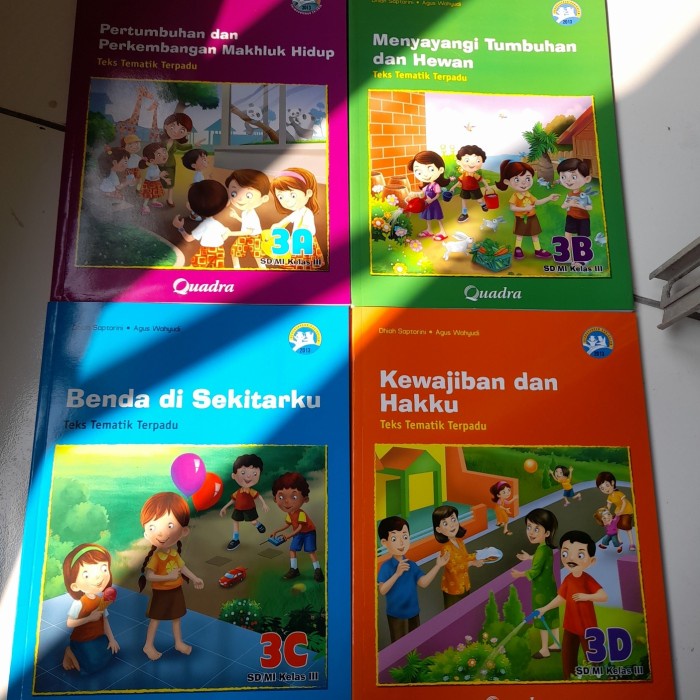 [New Ori] Buku Tematik Quadra Kelas 3 Tema Abcd Terbatas