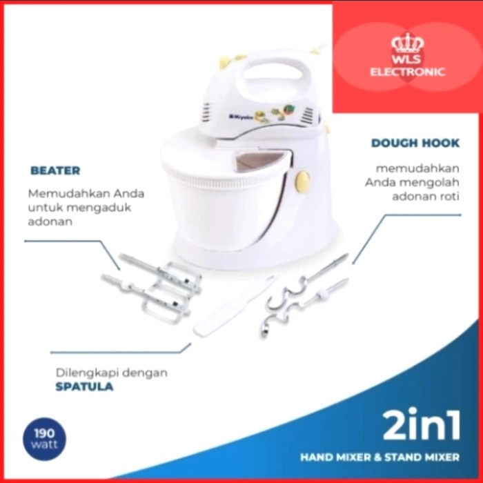 [New Ori] Stand Mixer Miyako Sm625 Mixer Com Sm-625 Terbatas
