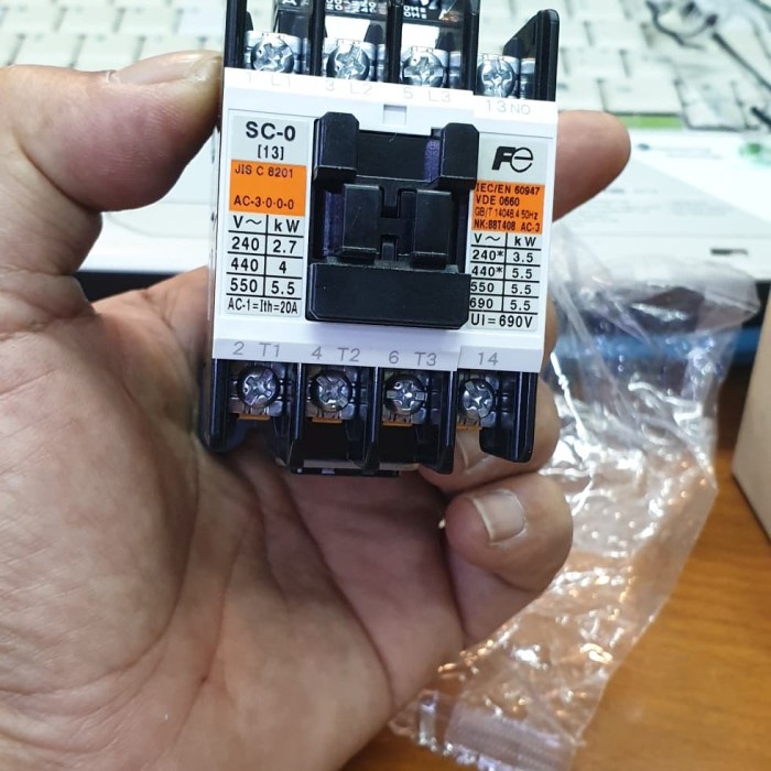 [New] Contactor Fuji Electric Sc-0/20A Original Fuji Electric Limited