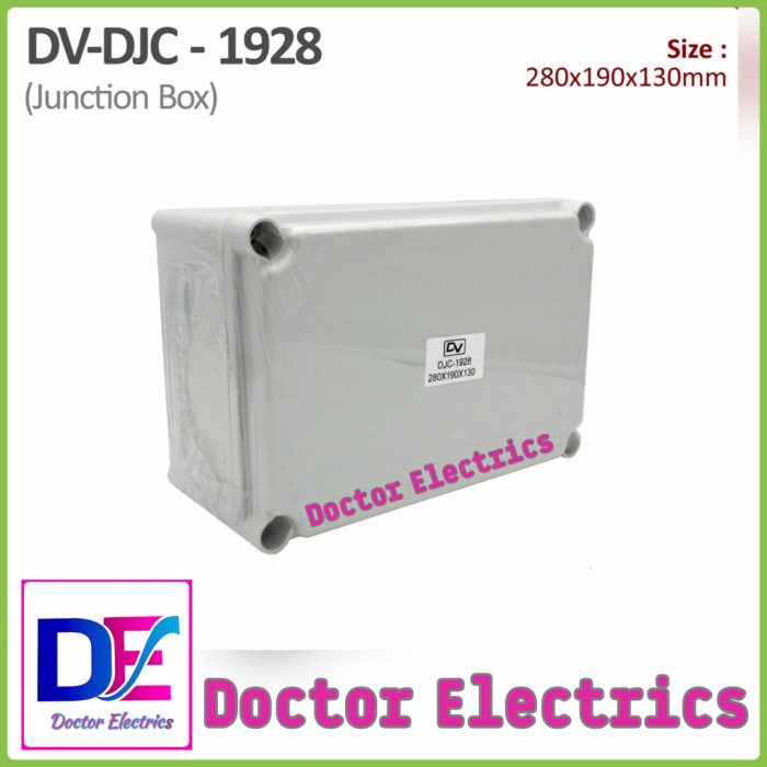 [New] Dv Junction Box Pvc Djc-1928 190X280X130 Djc 1928 190 X 280 X 130 Terbaru
