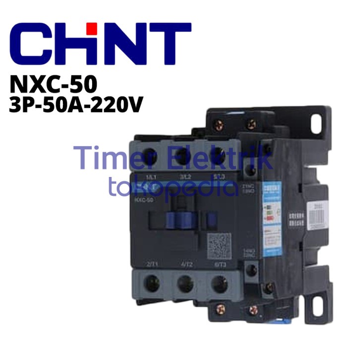 [New] Kontaktor Chint Nxc-50 3P 50A 220V Terbaru
