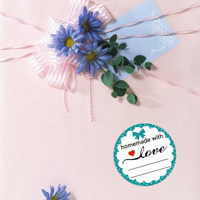 

Stiker Homemade With Love Isi 500 Cutting Sticker Vinly Stiket Paket Pengiriman Cepat