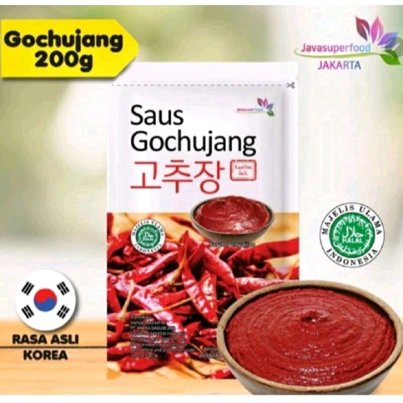 

Gochujang 200ml saus korea pasta cabe chilli kimchi sauce toppoki tteokbokki halal murah saus topoki topokki premium quality halal