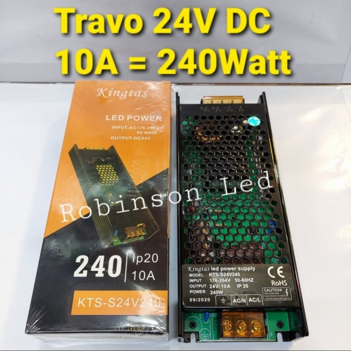 [Ori] Trafo Adaptor Power Supply 24V 240W Trafo Led Driver 24 V 10A 240Watt Terbaru