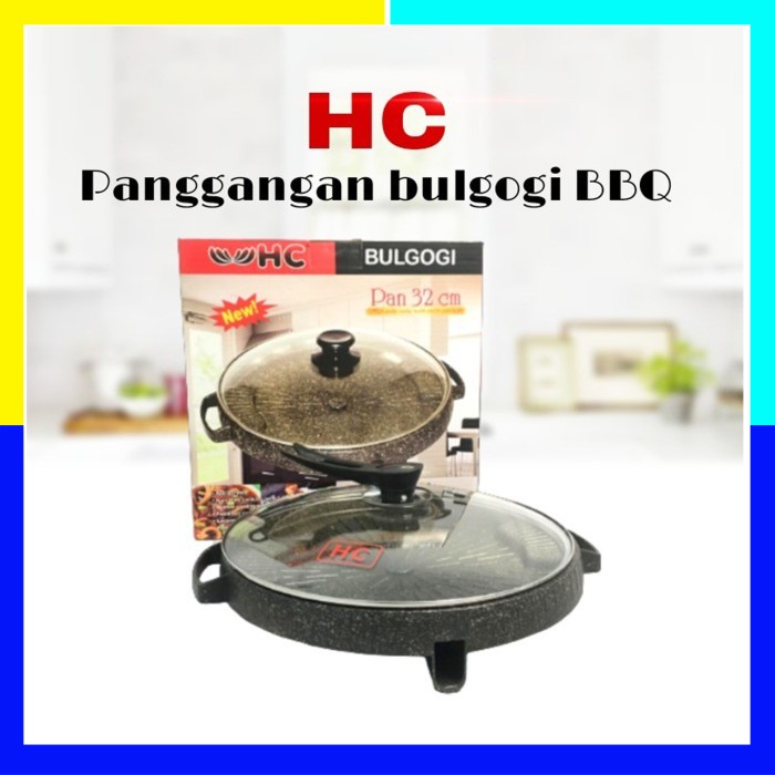[Ori] Korean Bulgogi Bbq Grill Pan - Panci Panggangan Griller Korea Terbatas