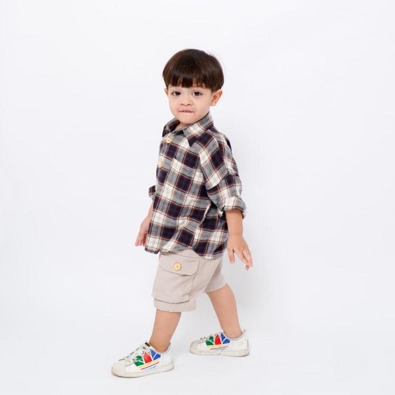 Best! ( 0,5m) KAIN KOTAK KOTAK TARTAN BAHAN FLANEL / FLANNEL ,.