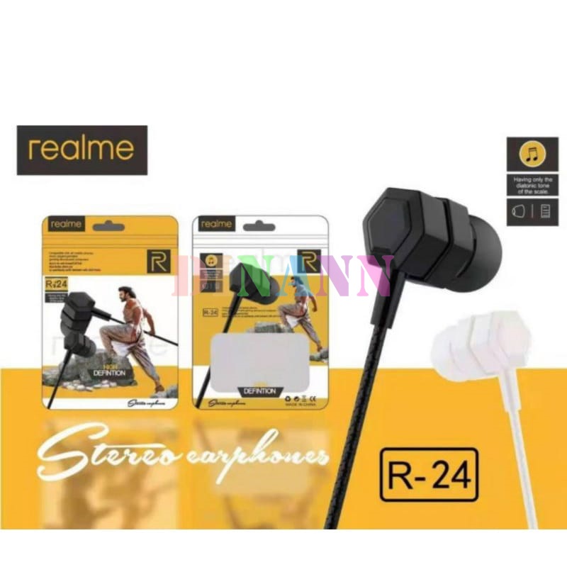 HEADSET HANDSFREE REALME R24 + MIC / HF REALME BUDS 2 / R-24