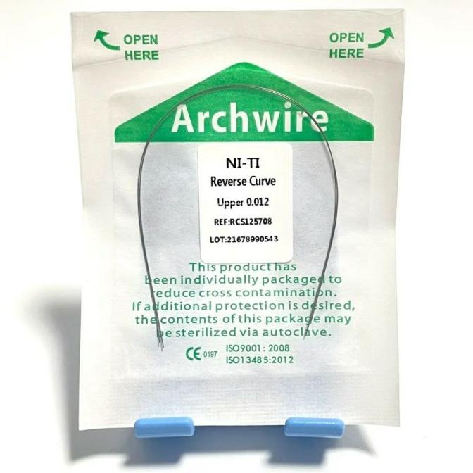 NiTi Reverse curve / reverse curve Wire NiTi isi 4 Pieces Upper Lower