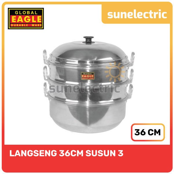 [Ori] Global Eagle Langseng / Klakat / Dandang /Kukusan /Steamer 36 Susun 3 Berkualitas