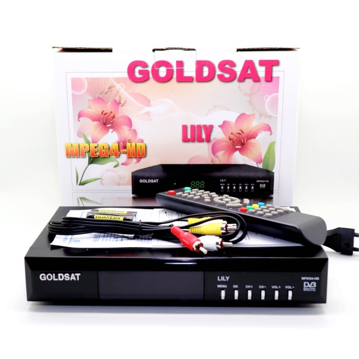[Original] Receiver Parabola Mpeg4 Hd Goldsat Terbatas