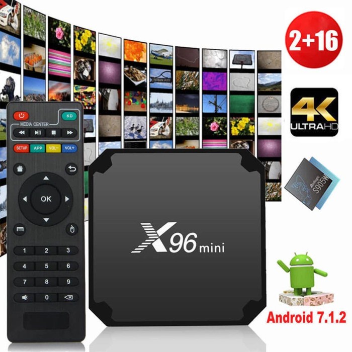 [Original] X96 Mini Smart Tv Box Ram 2 Gb Rom 16 Gb 4K Android Televisi Box Terbatas