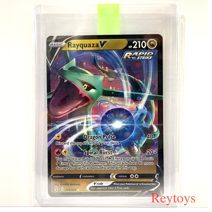 ✅COD Pokemon Tcg Evolving Skies - 110 Rayquaza V Terbatas