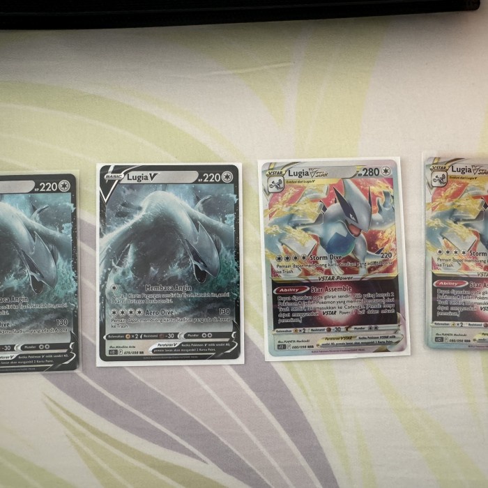 ✅COD Pokemon Tcg Indonesia Lugia V And Lugia V Star 2 Set Terbaru