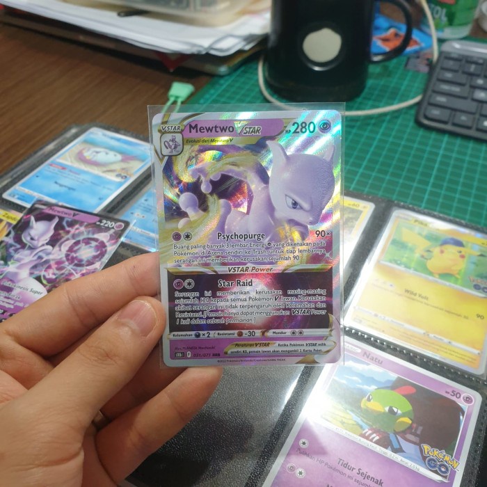 ✅COD Ckartu Pokemon Indonesia - Pokemon Go S10B - Mewtwo Vstar Terbaru