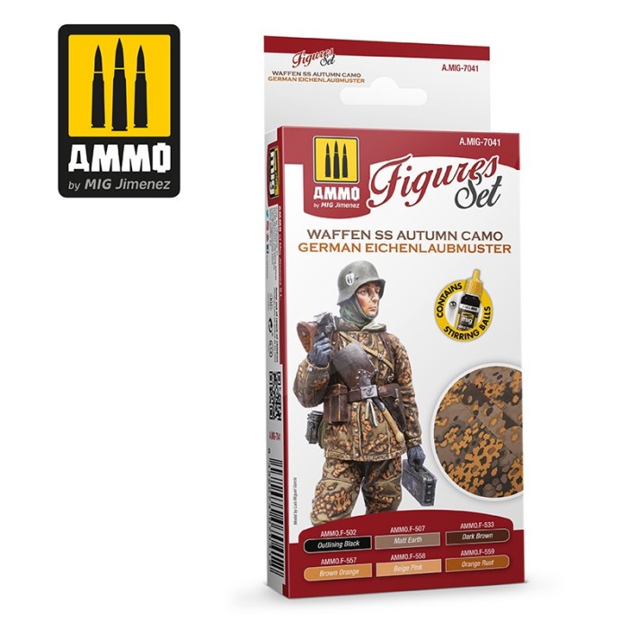 ✅COD Amig7041 : Waffen Ss Autumn Camo. German Einchenlaubmuster Set Terbatas